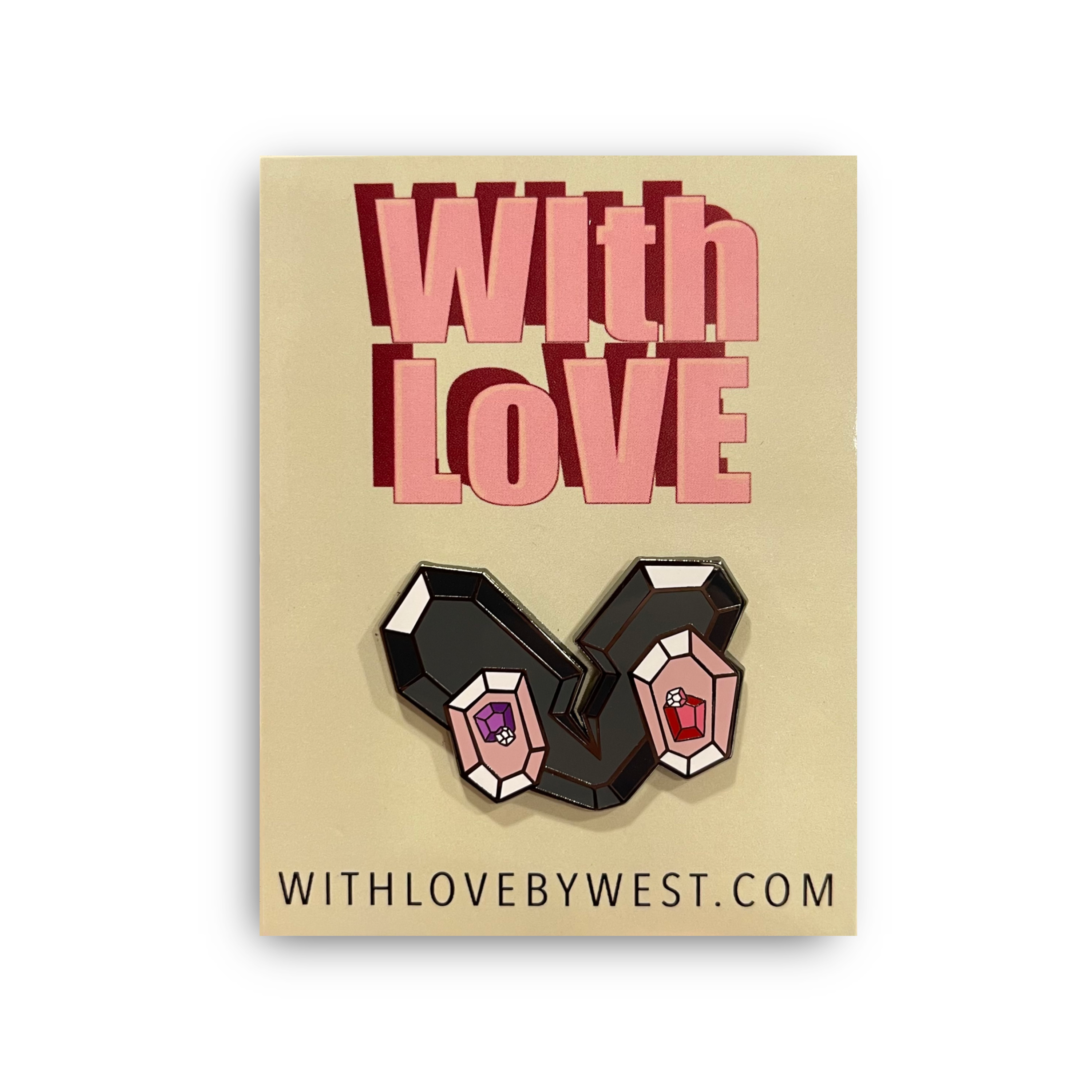 Onyx Lapel Pin – With Love By West