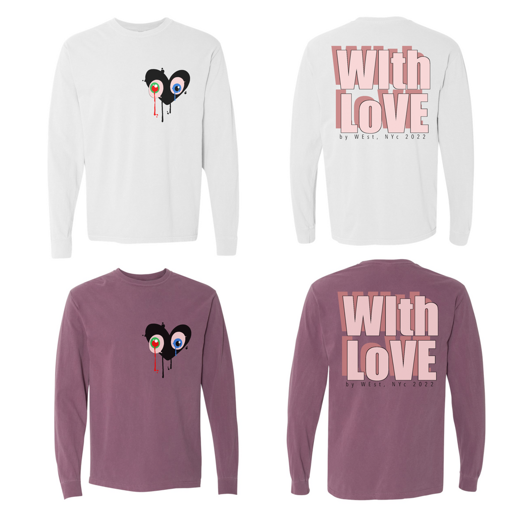 With Love Box Letter long sleeve T